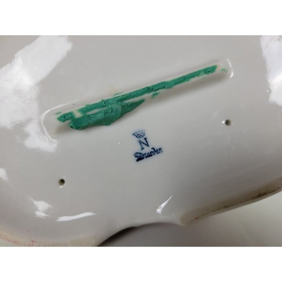 Vintage Dresden Potschappel Porcelain Figurine Lady Man Playing Harp Violin Lace - Picture 10 of 10